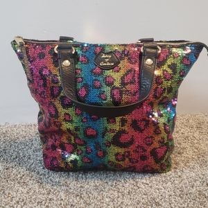 Juicy Couture Rainbow Leopard Print Bag